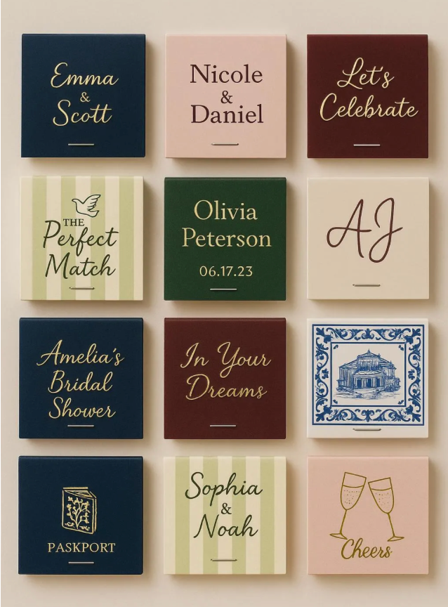 Wedding/Event/Business Custom Matchboooks