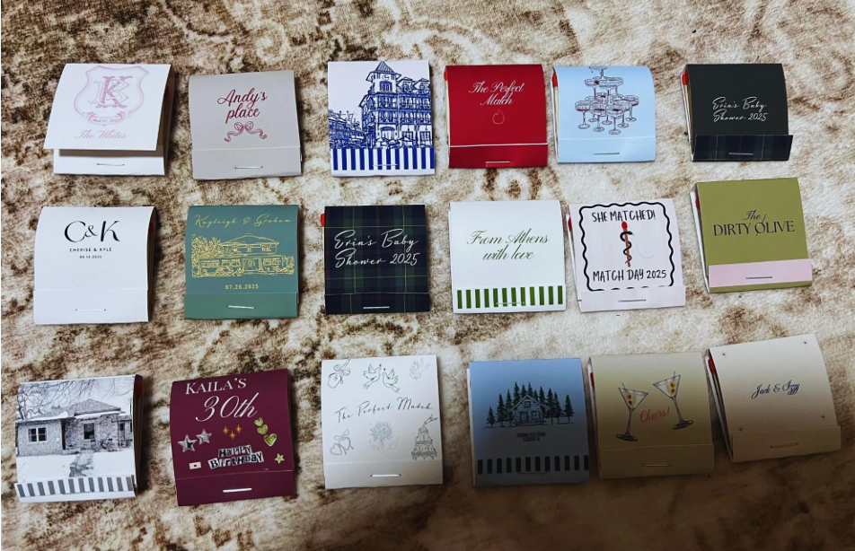 Wedding/Event/Business Custom Matchboooks